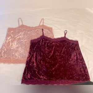 Bundle (x2) Velvet Lace Camisoles